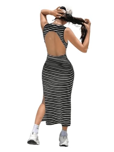 Image of Aahwan Women's Black Fit and Flare Maxi Dress