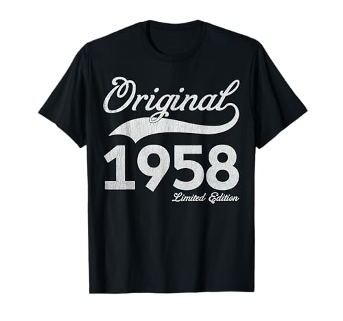 67th Birthday Men Women 67 Years Old 1958 Original Parts Camiseta