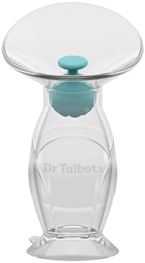 Dr. Talbot's Mom Silicone Breast Pump - 4 oz - Hands-Free, Noise-...