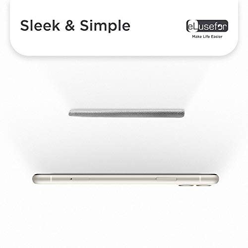 Image of Stick-On Phone Wallet for Back of iPhone or Android Case | 11 Sleeve Credit Card Holder - Pocket for Cards, Money & ID - Built-in Stand - Waterproof Material - Travel, Work & Life-Proof - Gray