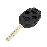 X AUTOHAUX Key Shell Case Keyless Entry Remote Key Fob Replacement Case for Subaru Forester 2014-2020 for Subaru Impreza 2012-2020 4 Buttons CWTWBU766