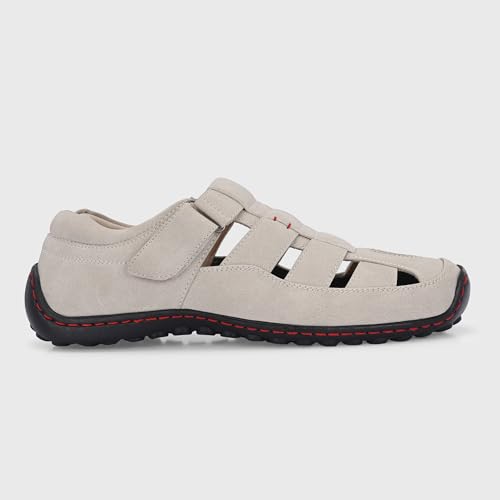 Image of Centrino Men's Fisherman Sandals | Cushioned Insole & Hook & Loop Straps | Trendy Sporty Design with Premium Upper | Closed-Toe Sandals for Travel & Walking (6620)
