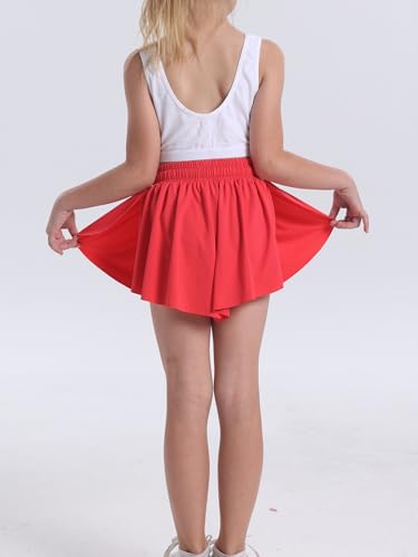 Image of Flowy Shorts for Teen Girls Athletic Running Youth Butterfly Shorts