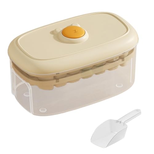Máquina para hacer cubitos de hielo con diseño fácil de desmoldar para hacer 56 congeladores de doble capa para cócteles, café, cocina, congeladores, contenedor de hielo