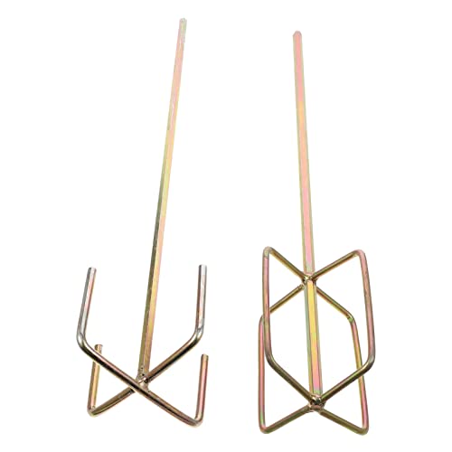 OSALADI 2pcs Mini Cement Mixer Cement Mixing Rods Drywall Mud Mixer Hex Head Drill Mixer Cement Mixing Rods for Drill