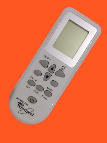 Image of Sanavya AC Remote Control - Compatible Replacement for Split & Window Air Conditioners - Replicates Genuine Remote Functions (Whirlpool 6th Sense 84 no)