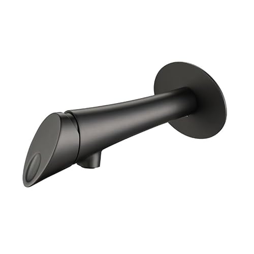 SJZQYTN 黒盆地の壁に取り付けられたバスルーム蛇口ホットミキサーとコールドミキサー埋め込み箱付き