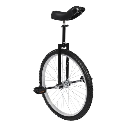 Image of 16 inch /24 inch Wheel Unicycle, Wheel Unicycle with Steel Rim Skid-Proof Tire Adjustable Seat Sports Exercise Bicycle for Daily Fitness