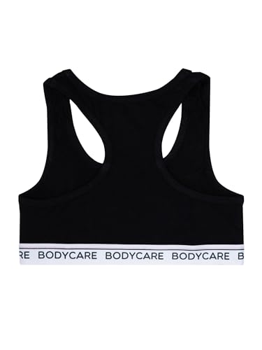 Image of BODYCARE Girls Crop Top with Cotton Spandex Sports | Double Layered & Non Wired |Full Coverage, Seamless, Racerback | Pack of 2 (Color & Print May Vary)