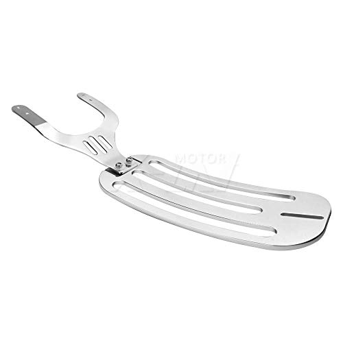 For Indian Chief 2018, Chief Dark Horse 2020, Chief Dark Horse 2016-2019, Chief Vintage 2014-2019, Chief Classic 2014-2018 Motorcycle Solo Luggage Rack (Silver)