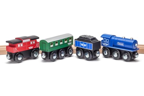 Maxim Passenger Train with 2 Train Cars and 1 Caboose