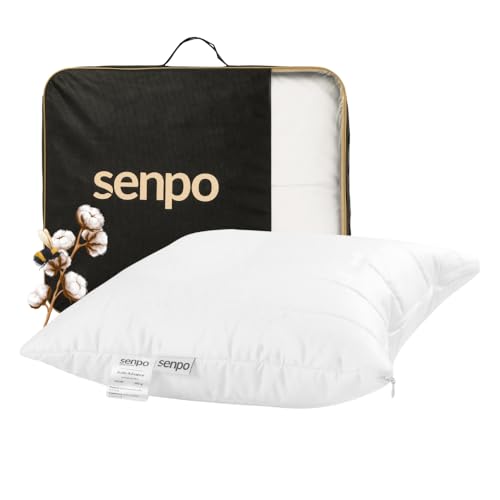 Senpo Active Advance Kopfkissen | 50x60 cm | 100% Advansa Quallofil Premium | 100% Bee Soft Baumwollsatin | antiallergisch | Oeko-Tex Zertifiziert (Thermo, 50x60 cm)