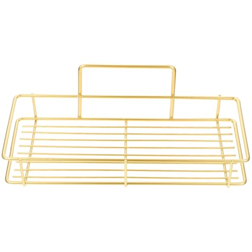 Gadpiparty Estante de Ducha sin Taladro con Ventosa Colgante Dorado para Baño y Cocina Organizador