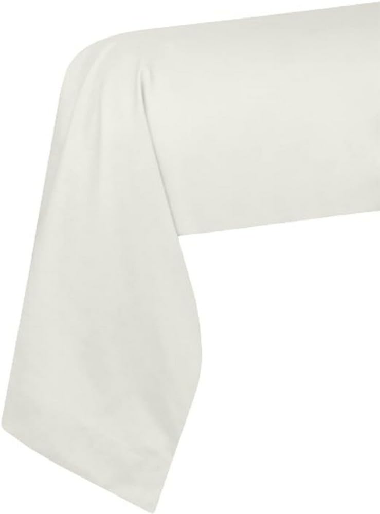 STOF - Bolster pillowcase - Size 45 x 185 cm - 100% Oeko-Tex certified cotton - Excellent quality - Ivory colour - Eden model - Bed linen for home - Soft and comfortable - Unisex - Unisex
