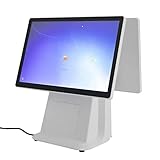 Cash Register, Retail and Restaurant POS Terminal Machine for Small Business, 15.4-inch Flat Touch Screen and 15.4-inch Customer-Facing Screen for Retail and Restaurant