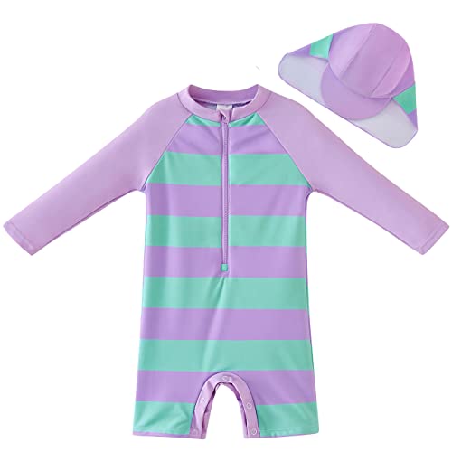 Image of UMELOK Baby Girl Swimsuit Infant UPF 50+ Bathing Suit Size Months