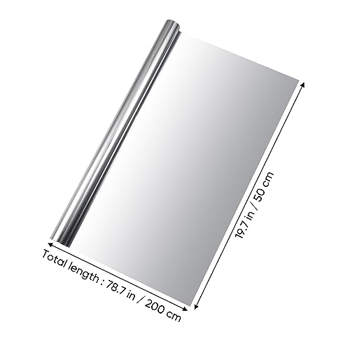 Vinilo protector ventana privacidad 50x200 cm plata miniatura 2