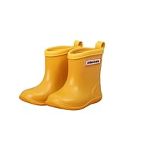 Hixingo Waterproof Lightweight Toddler Rain Boots for Easy-on Outdoor Playing Rain Boot Unisex-Child Non-Slip Children Wellies Rainboots Outdoors