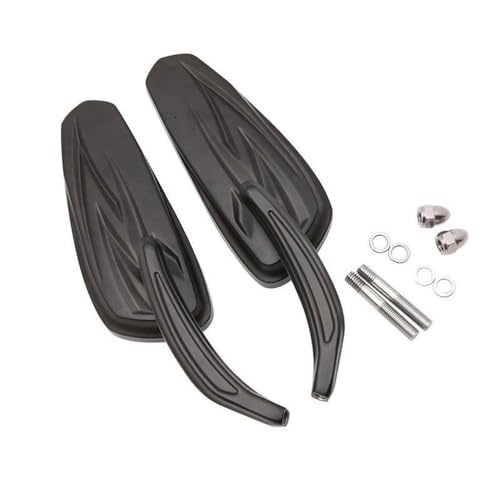 Rétroviseurs pour Harley Roue Libre FLRT en alliage robuste noir - 2
