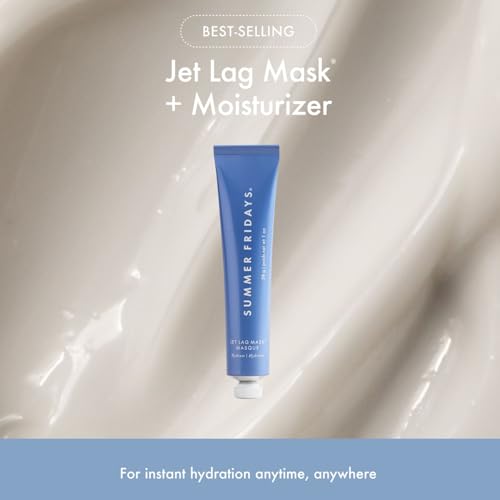 Image of Summer Fridays Hydration Trio - Travel Size Jet Lag Mask + Full Size Lip Butter Balm Duo in Hot Chocolate + Toasted Marshmallow - Skin Care Set for Hydrated Complexion + Glossy, Soft Lips (3 Count)