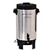 West Bend Coffee Urn Highly-Polished Aluminum Features Automatic Temperature Control with Cup Per Minute Brewing and Easy Clean Up Includes In-Basket Measuring Guide and Ready Light, 42-Cup, Silver