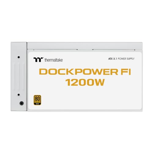 Image of Thermaltake Dockpower FI Snow 1200W ATX 3.1 Modular 80+ Gold Power Supply