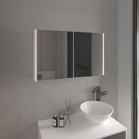 Tuhome Bouti 19.7" H x 31.5" W Double Door Mirror Medicine Cabinet Cover