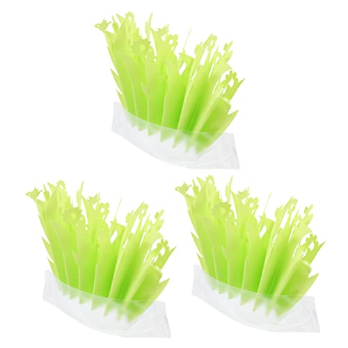 GANAZONO 3個爬虫類ケージ用植物型加湿器 電気不要 ペットハウス向け非電気式アナログ葉面散型 湿対応 両生類飼育箱 オフィス 家用