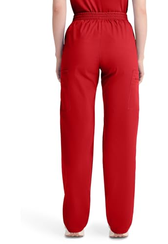 Image of Dickies EDS Signature Scrubs for Women, Elastic Waist Pull-On Cargo Pants for Women in Soft Brushed Poplin - 86106
