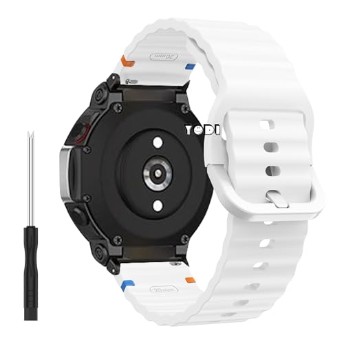 Image of YODI Strap Band Compatible with Amazfit T-Rex 2 Smartwatch Only Soft Silicone | Nylon | Chain | Leather Watch Straps with Installation Adjuster Tool For Amazfit TRex 2