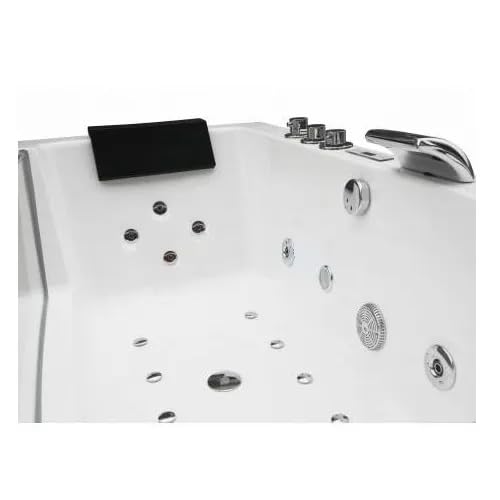 Bagno Italia vasca da bagno idromassaggio full optional 160x80 cm con luci riscaldatore e ozonoterapia