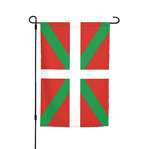Bandera De Jardín Bandera Del País Vasco Garden Flag Premium Estandarte Color Brillante Flag Para Interior Exterior Patio 30X45Cm