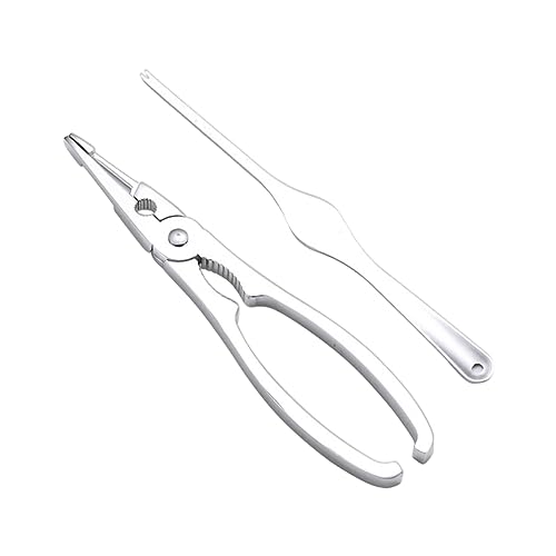 Cabilock Pelador Camarones Aleación Zinc Dispositivo Mariscos Removedor Cangrejos Galletas Púas Multifuncionales Utensilio Cocina