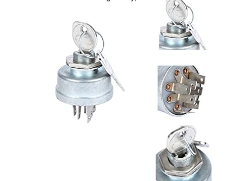 Riding Lawn Mower Ignition Switch Replaces Std365402 725-1717 925-1717 140301 92556 092556Ma 092556 532140301 Fits Briggs & Stratton Craftsman Husqvarna Murray Ayp 4Position 7Terminal #TOP4