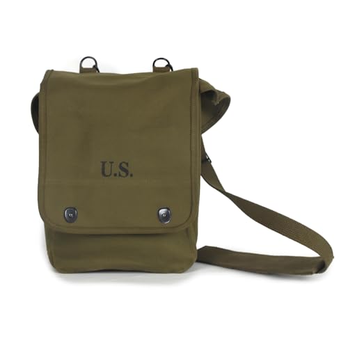 WWII WW2 US Map Case Canvas Olive Green
