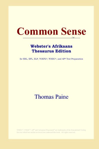 Common Sense (Webster's Afrikaans Thesaurus Edition)