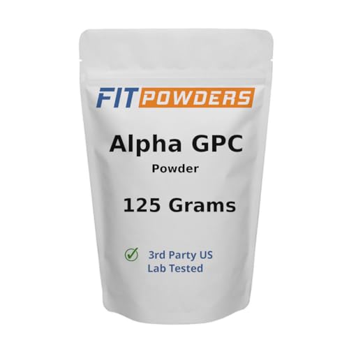 FitPowders Alpha GPC Powder Supplement (Alpha-GPC Choline Powder) with Scoop (125 Grams)