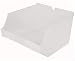 Slatwall Storage Bin, 4 pcs, Clear Plastic (Polypropylene), 10.75