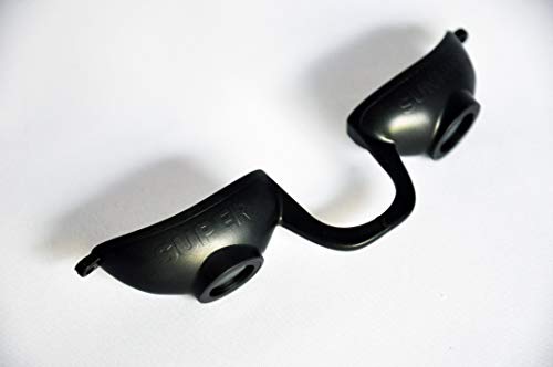 Image of Super Sunnies Evo Flexible Tanning Bed Goggles UV Eye Protection Black Glasses, FDA Compliant