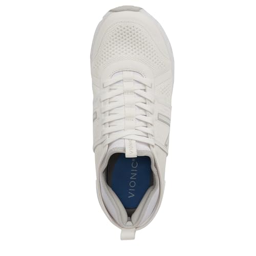 Image of Vionic Women's Captivate Oxford, White Knit Knit Synthetic, 6 US