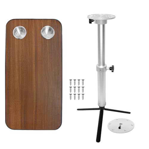 Mesa Plegable Estable de Aluminio Ajustable para Evitar Derrames en Viajes 2
