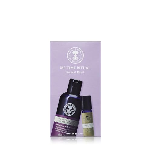 Neal's Yard Remedies Me Time Ritual Gift Set, Foaming Bath Wash & Remedies To Roll Women's Balance Oil, Vegan & Cruelty-Free, Set of 2 - Image 2