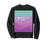 Sad Boys Vaporwave 'Offline' T-Shirt mit Kanji Sweatshirt