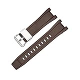 DSGVFNE Correas de goma GST-W300/GST-S110/S100G/GST-W110/W100G Camuflage brazalete deportivo accesorios banda reloj adecuados for Casio Fit for G-Shock(Brown S)