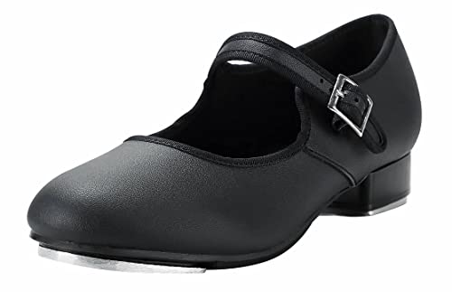 Linodes Unisex PU Leather Easy Strap Tap Shoe Dance Shoes for Women...