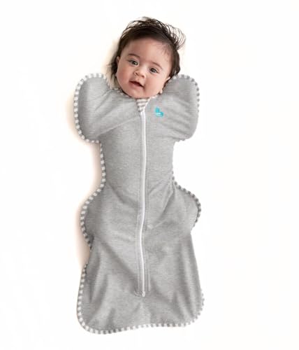 Image of Love to Dream Swaddle UP, Baby Sleep Sack, Self-Soothing Swaddles for Newborns, Get Longer Sleep, Snug Fit Helps Calm Startle Reflex, New Born Essentials for Baby, 5-8.5 lbs, Grey