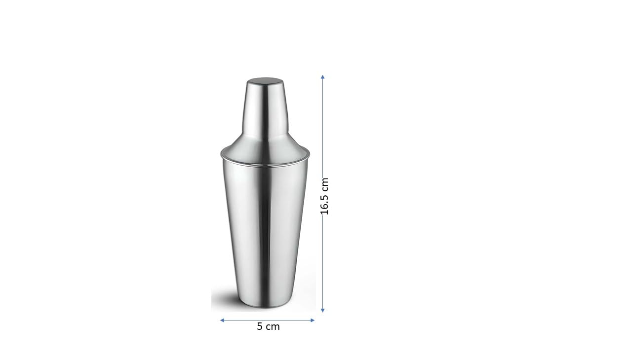 finality Stainless Steel Cocktail Shaker Wine Shaker Mocktail Juices Mixing & Serving Wine Cocktail Bottle Bar Hotel Restaurant Home - Regular (250 ML) - Image 2 thumbnail