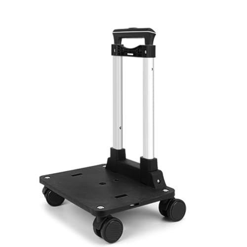 Zoofen Folding Hand Truck Heavy Duty Luggage Cart with 4 Wheels...