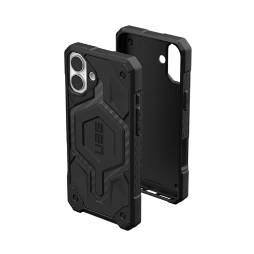Image of Urban Armor Gear UAG Monarch Pro Magnetic Compatible, Premium Rugged Protective Case /Cover Designed for iPhone 16 (6.1-Inch) (2024), (Military Drop Tested) - Carbon Fiber