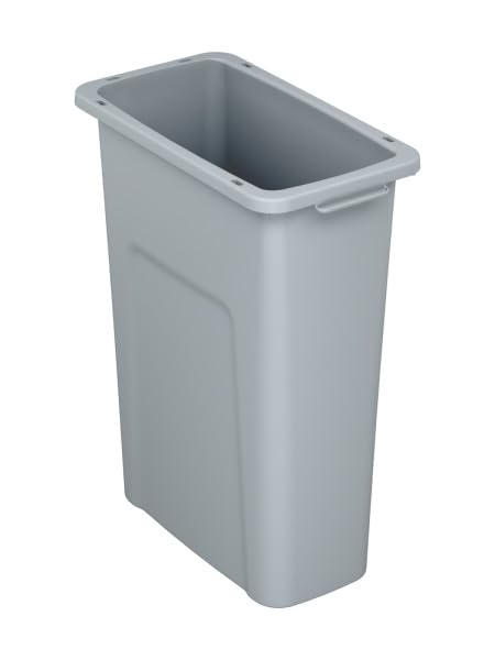 Waste Wise 16 Gallon Grey HDPE Trash Can Compatible with All Waste Wise Lids and Signs - (16 Gallon, 12 Pack)